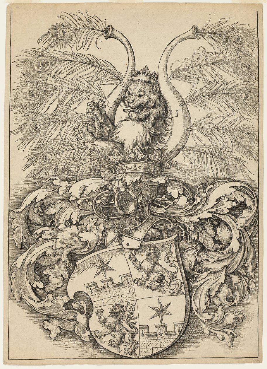 Wilhelm és Wolfgang Rogendorf címere alkotó: Albrecht Dürer
