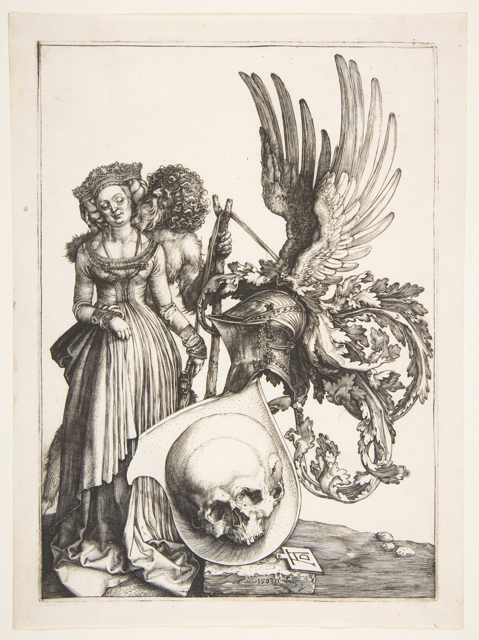 Címer koponyával alkotó: Albrecht Dürer