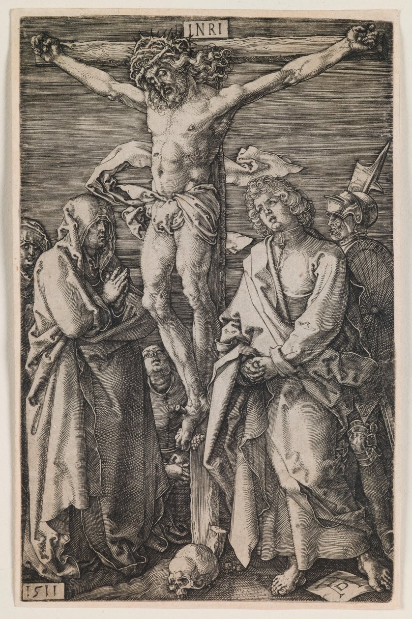 Keresztre feszítés, a „The Graved Passion” sorozatból alkotó: Albrecht Dürer