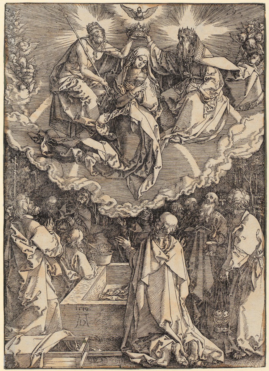 Bemutatás a templomban, a „Mária élete” sorozat 13. lapja alkotó: Albrecht Dürer