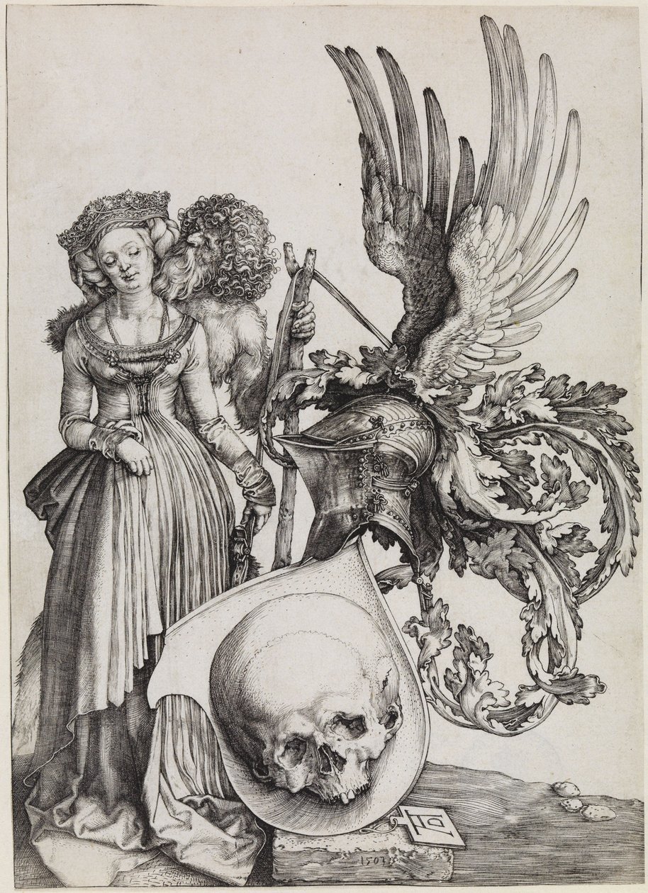 A címer a koponyával alkotó: Albrecht Dürer