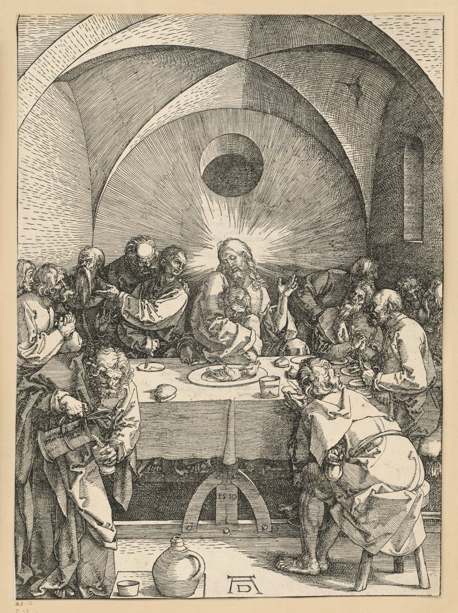 Az utolsó vacsora (Nagy passió) alkotó: Albrecht Dürer