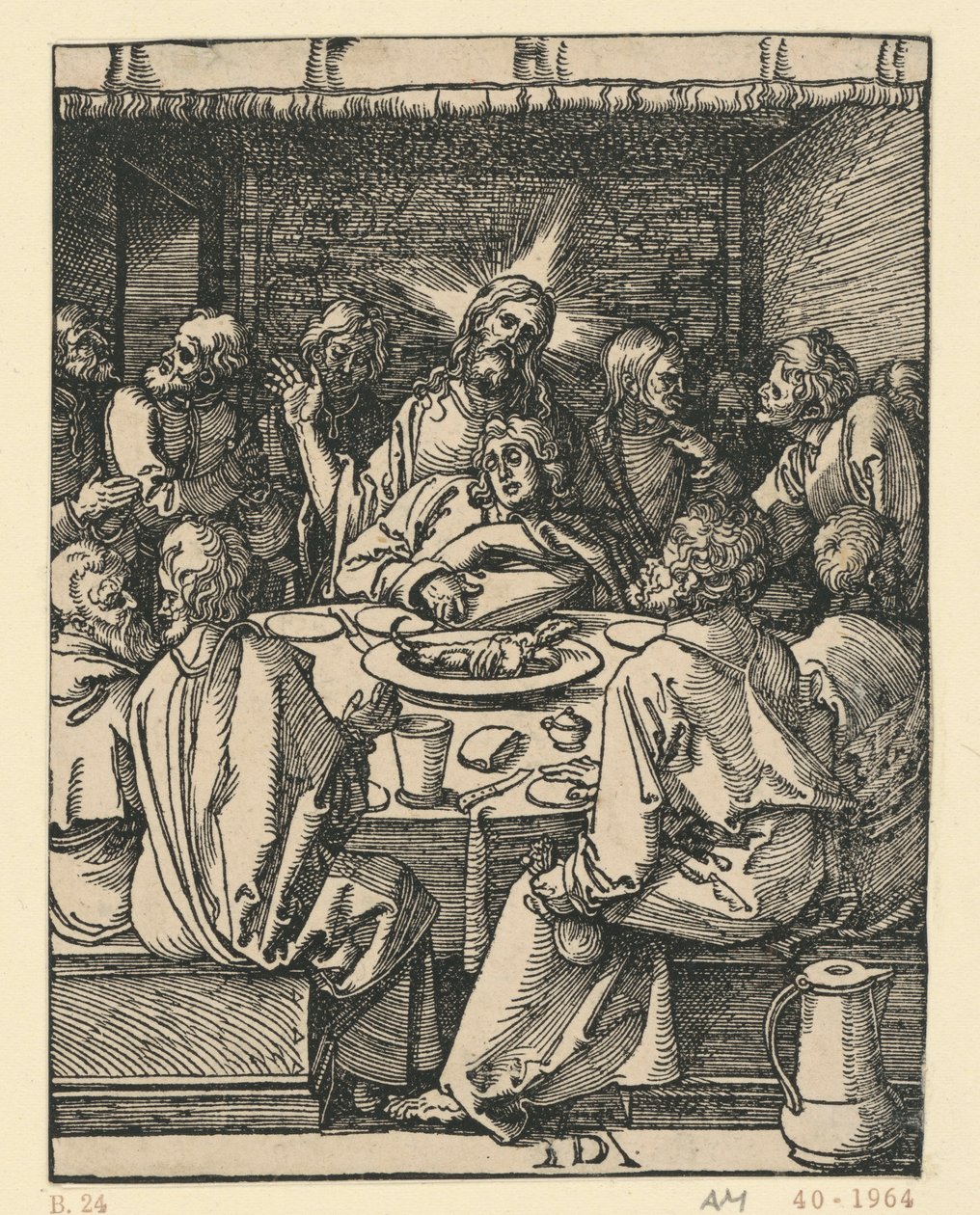 Az utolsó vacsora (Kis passió) alkotó: Albrecht Dürer