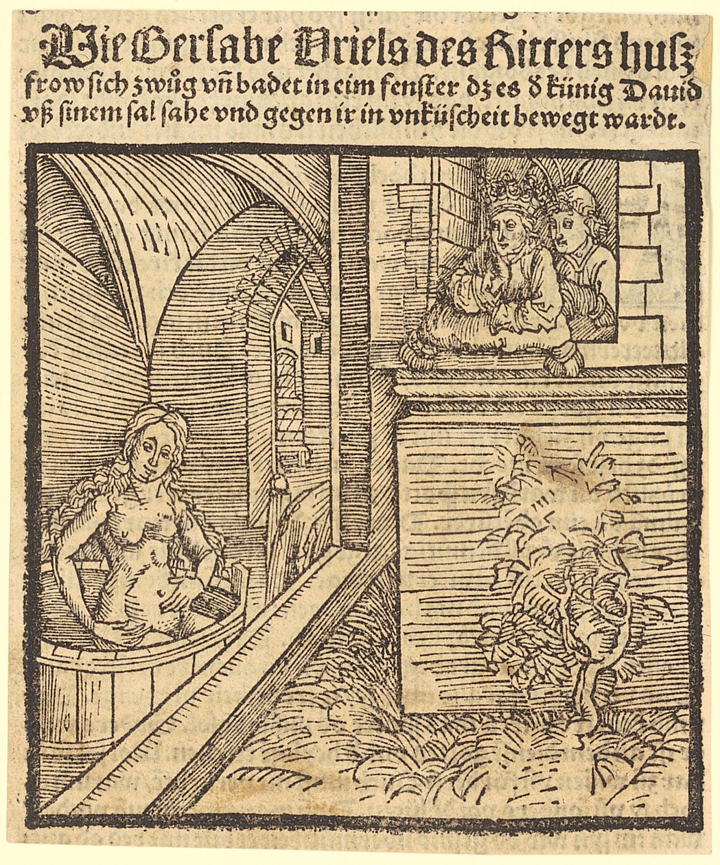 Dávid látja fürdőzni Betsabét alkotó: Albrecht Dürer