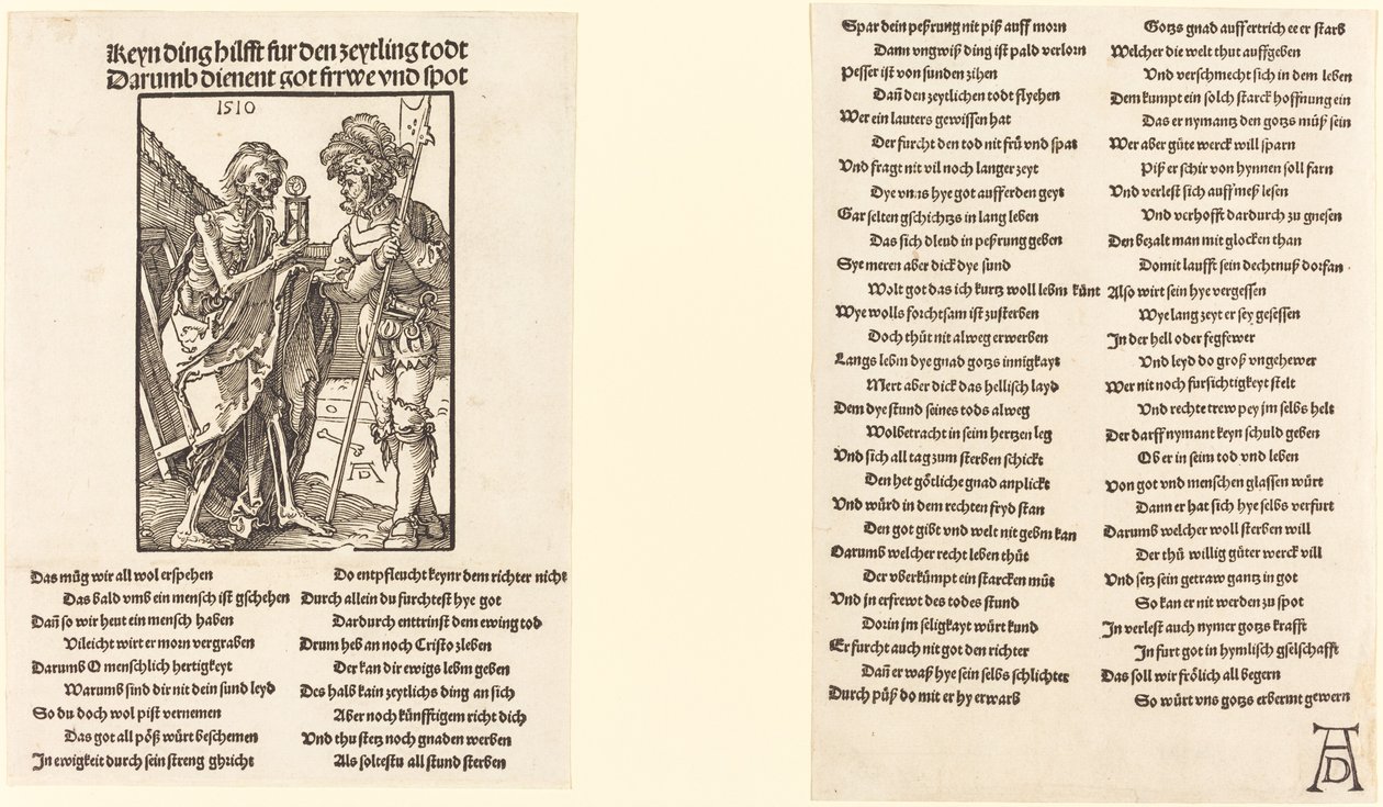 A Halál és a Lansquenet alkotó: Albrecht Dürer