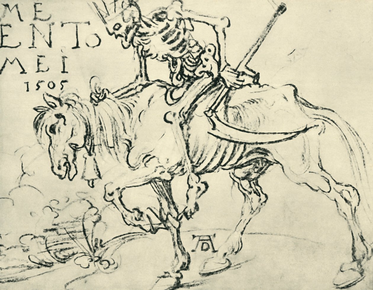 Halállovaglás, 1505, 1943. alkotó: Albrecht Dürer