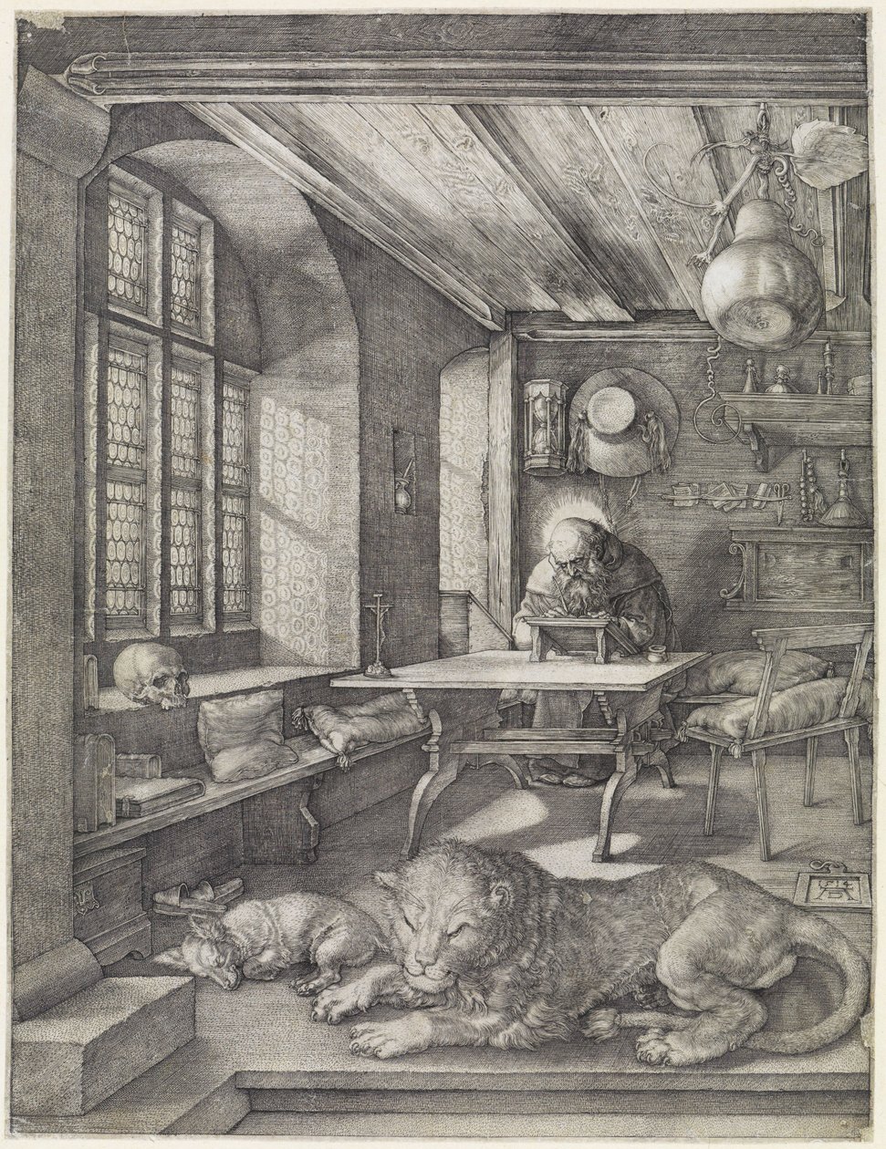 Szent Jeromos a szekrényben alkotó: Albrecht Dürer
