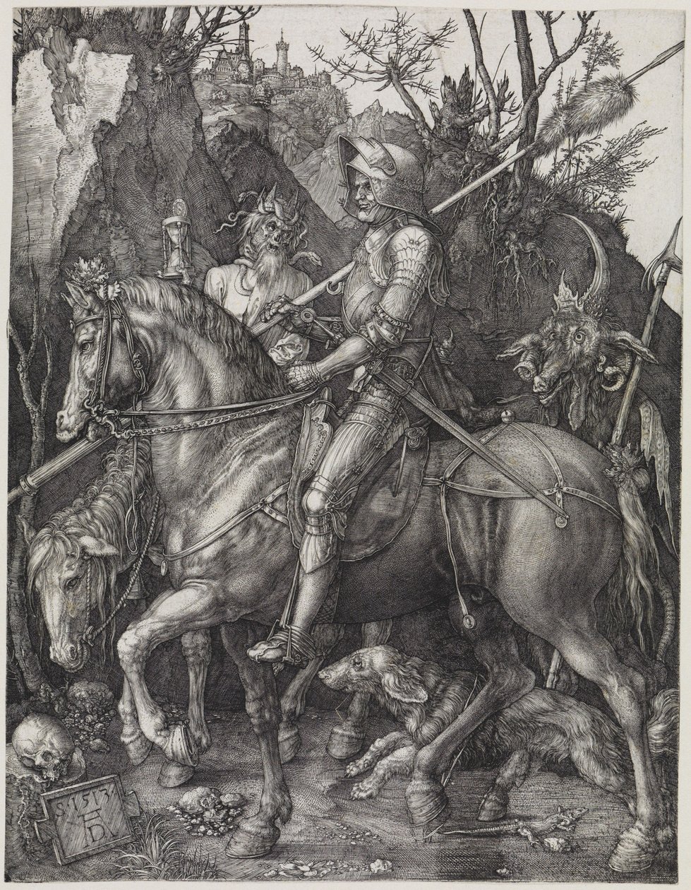 A lovas (Lovag, halál és ördög) alkotó: Albrecht Dürer