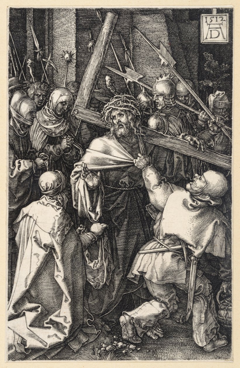 A szenvedő Krisztus az ostorozási oszlopnál (Rézmet-passió) alkotó: Albrecht Dürer