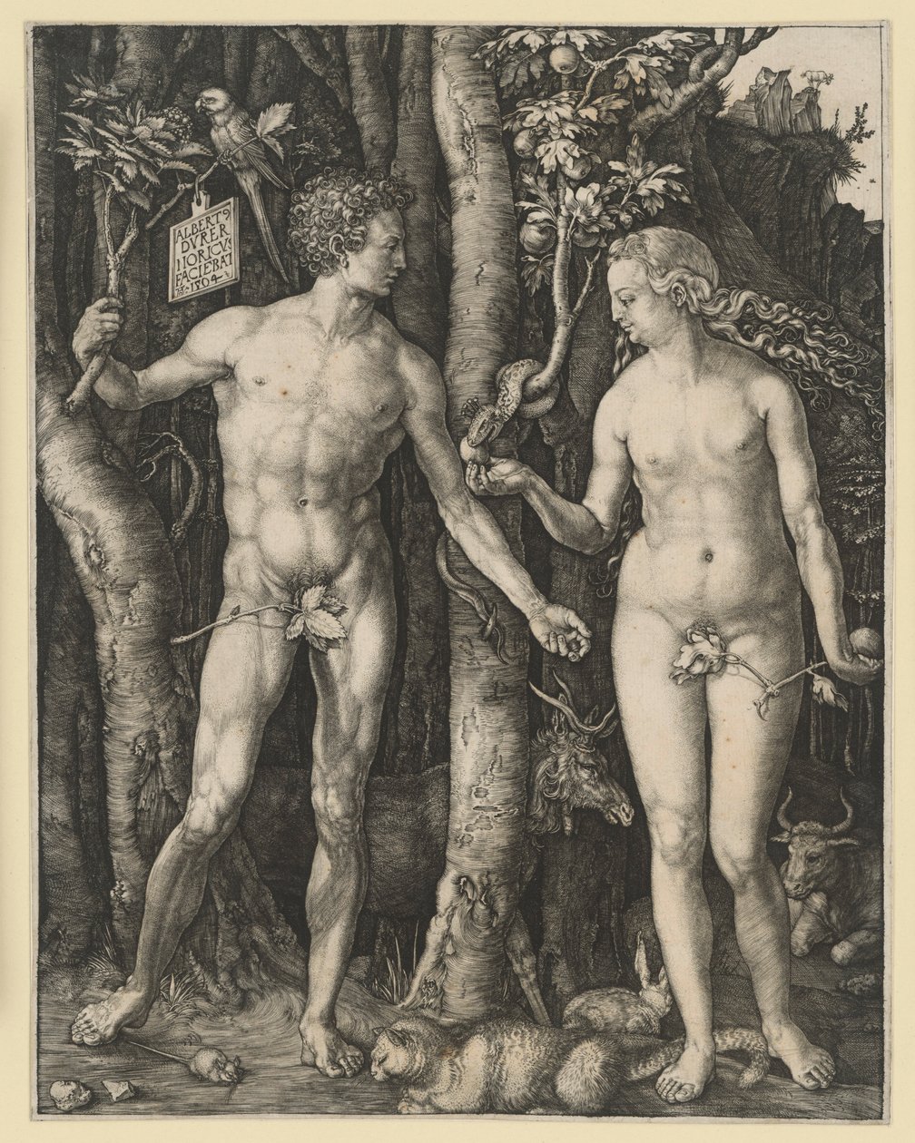Az ember bukása alkotó: Albrecht Dürer