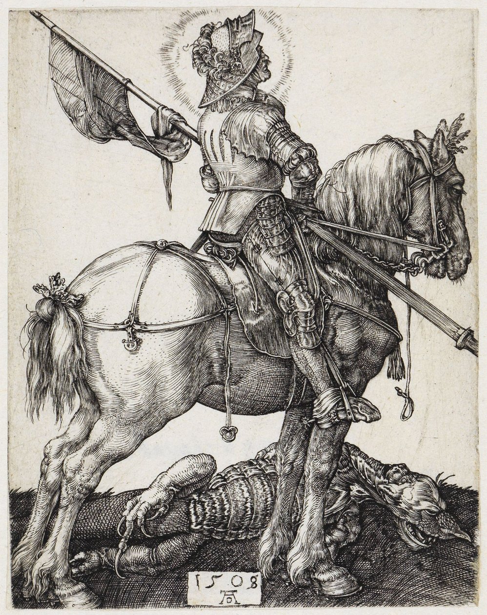 Szent György lóháton alkotó: Albrecht Dürer