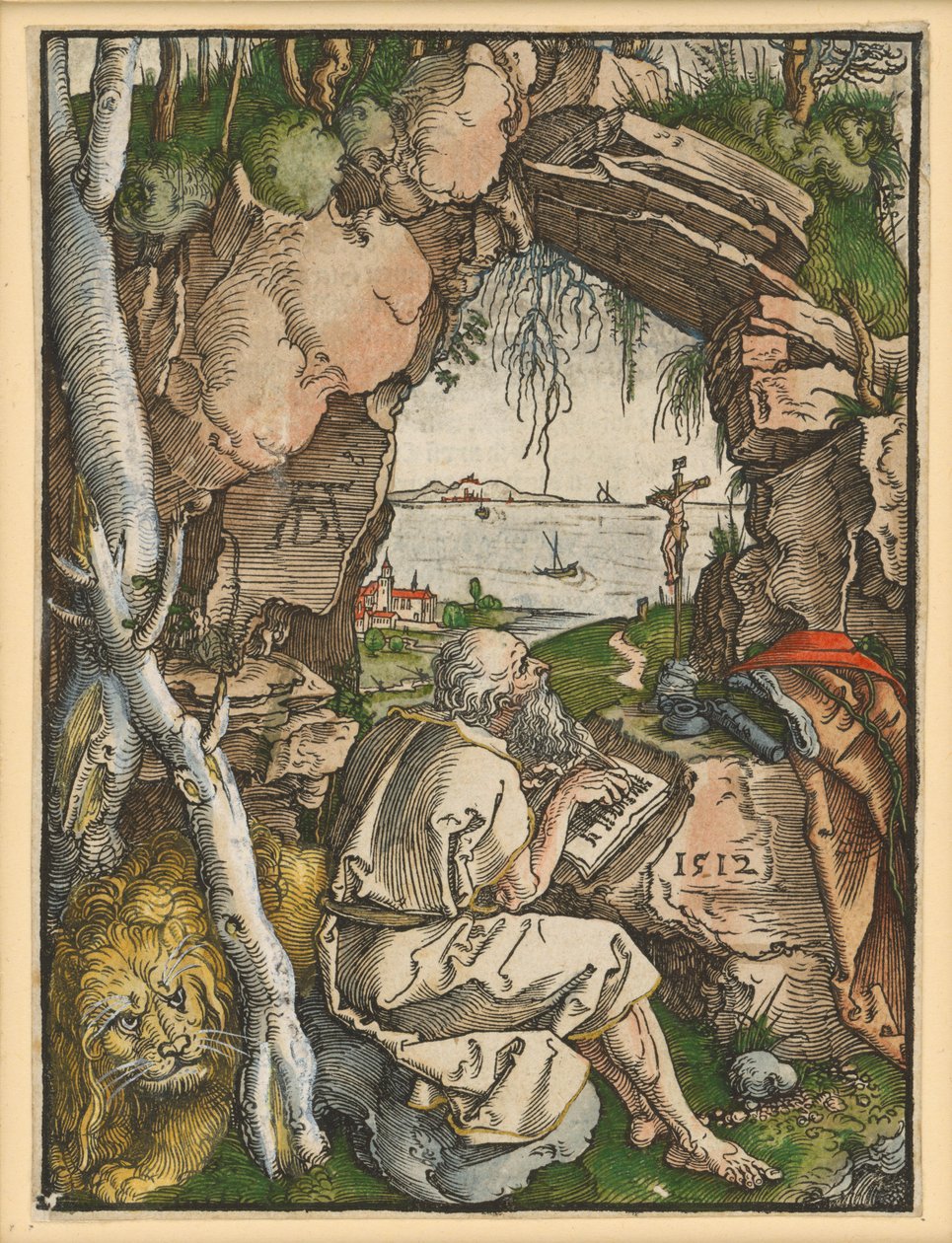 Szent Jeromos a sziklahasadékban alkotó: Albrecht Dürer