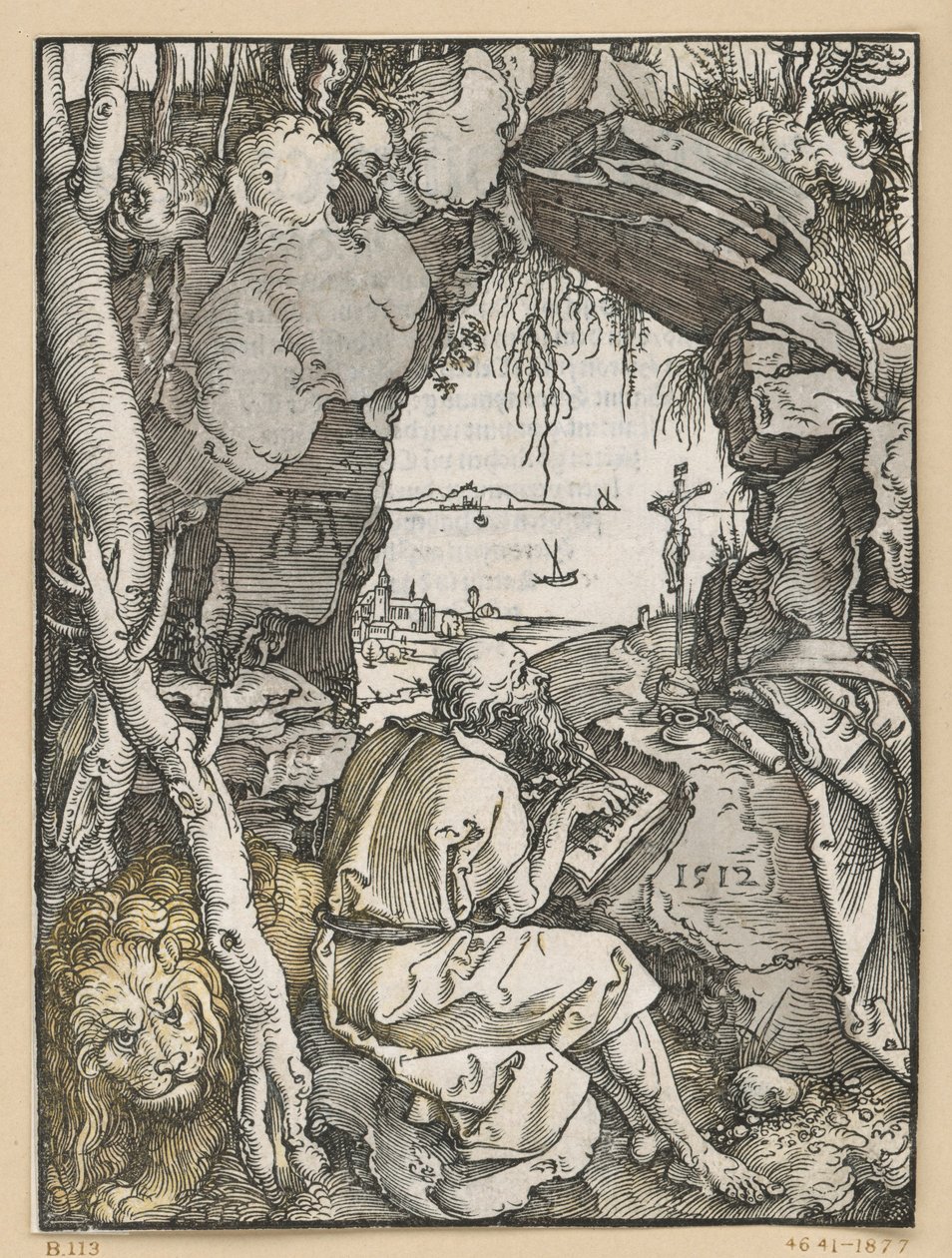 Szent Jeromos a sziklabarlangban alkotó: Albrecht Dürer