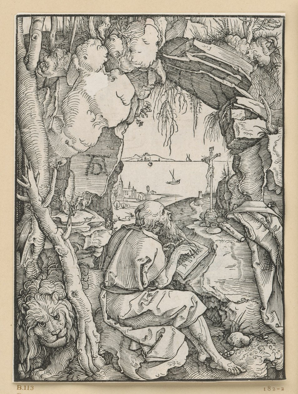 Szent Jeromos a sziklabarlangban alkotó: Albrecht Dürer