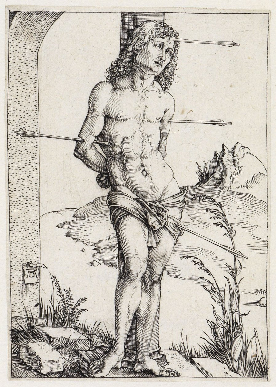 Szent Sebestyén az oszlopnál alkotó: Albrecht Dürer