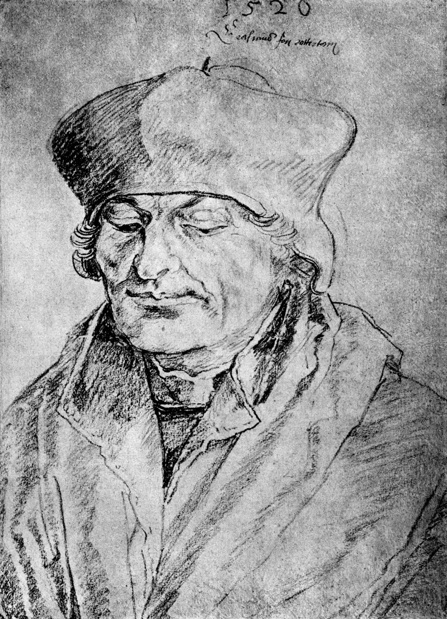 Desiderius Erasmus, 1520, 1936 alkotó: Albrecht Dürer