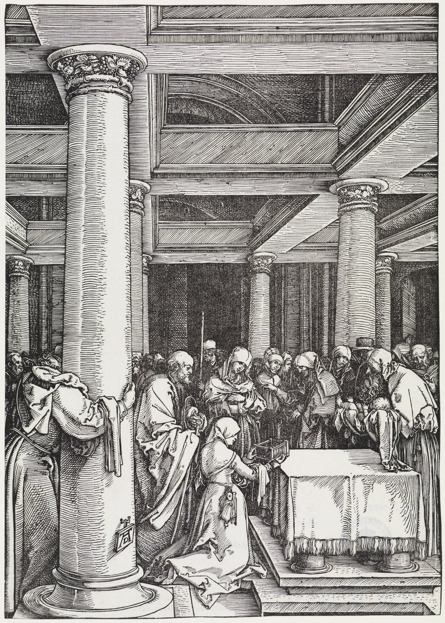 A bemutatás a templomban alkotó: Albrecht Dürer