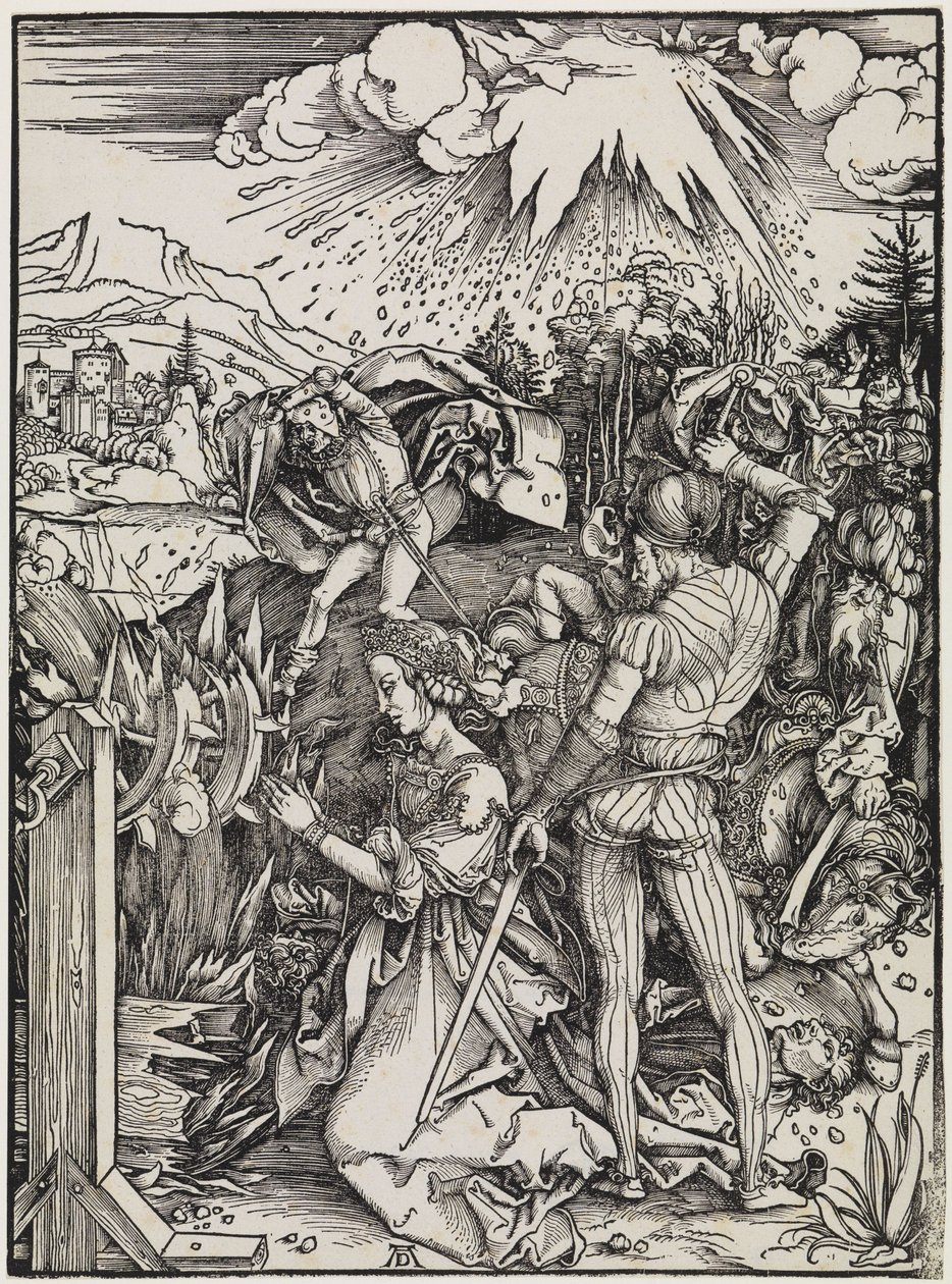 Szent Katalin lefejezése alkotó: Albrecht Dürer
