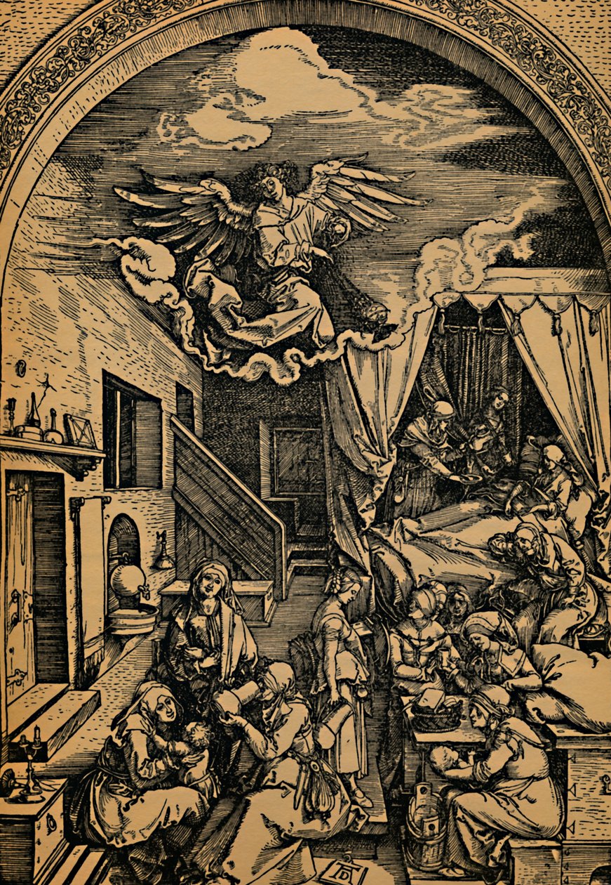 Mária születése, Mária születése, 1503-1504. alkotó: Albrecht Dürer