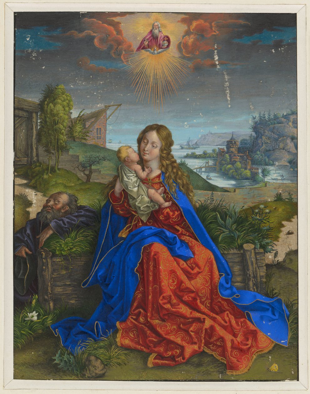 A Szent Család a pillangóval alkotó: Albrecht Dürer
