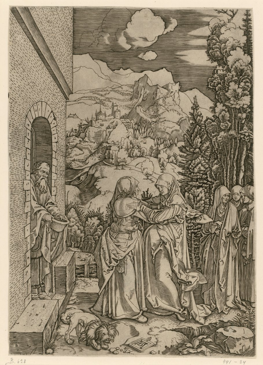 A látogatás (Mária élete) alkotó: Albrecht Dürer