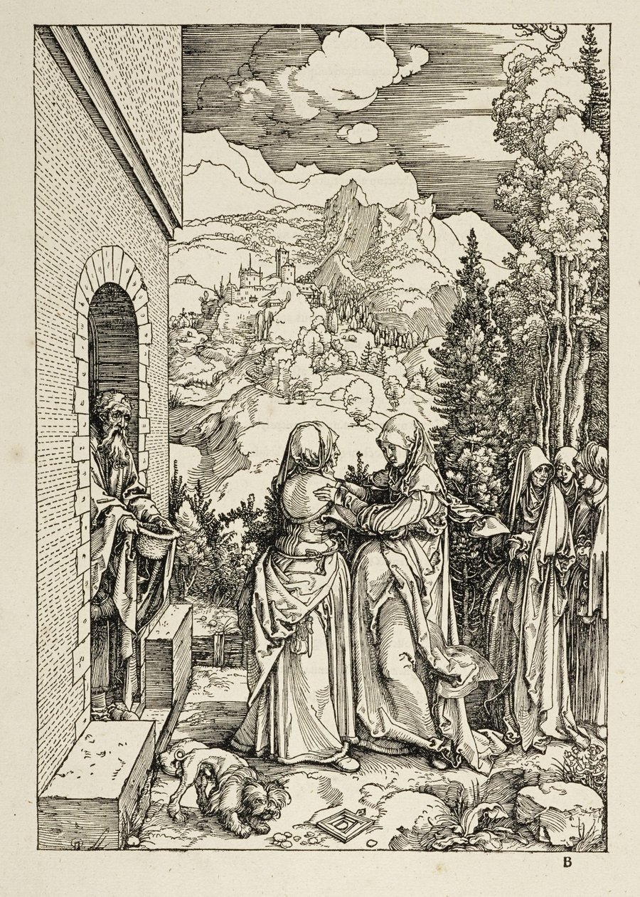 A látogatás (Mária élete) alkotó: Albrecht Dürer