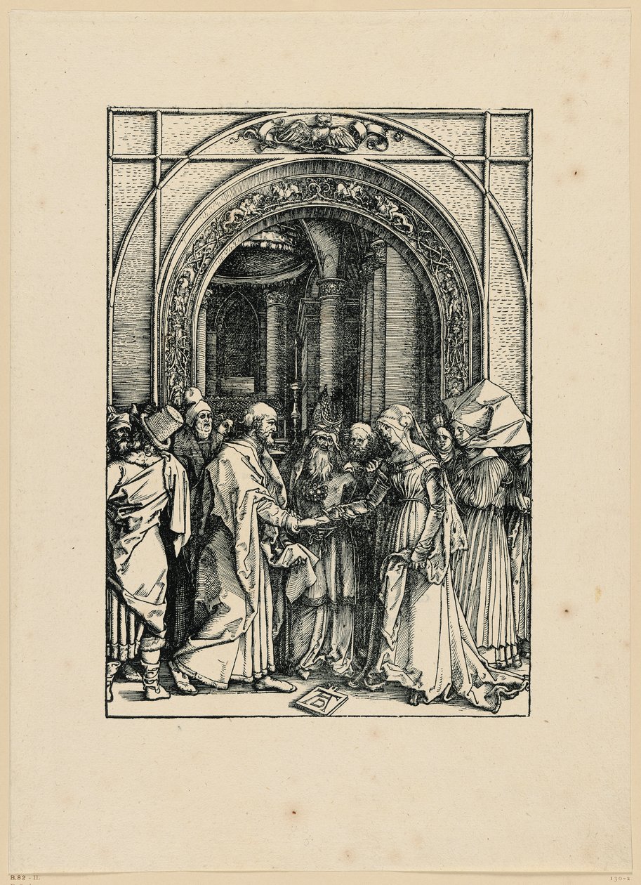 Mária eljegyzése (Mária élete) alkotó: Albrecht Dürer