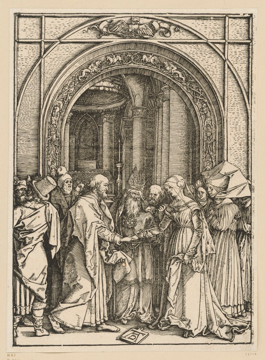 Mária eljegyzése (Mária élete) alkotó: Albrecht Dürer