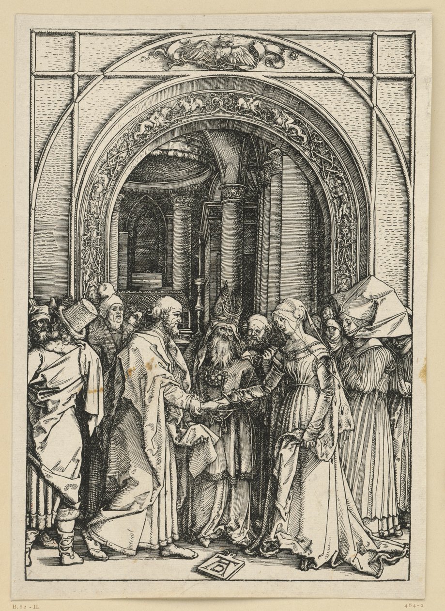 Mária eljegyzése (Mária élete) alkotó: Albrecht Dürer