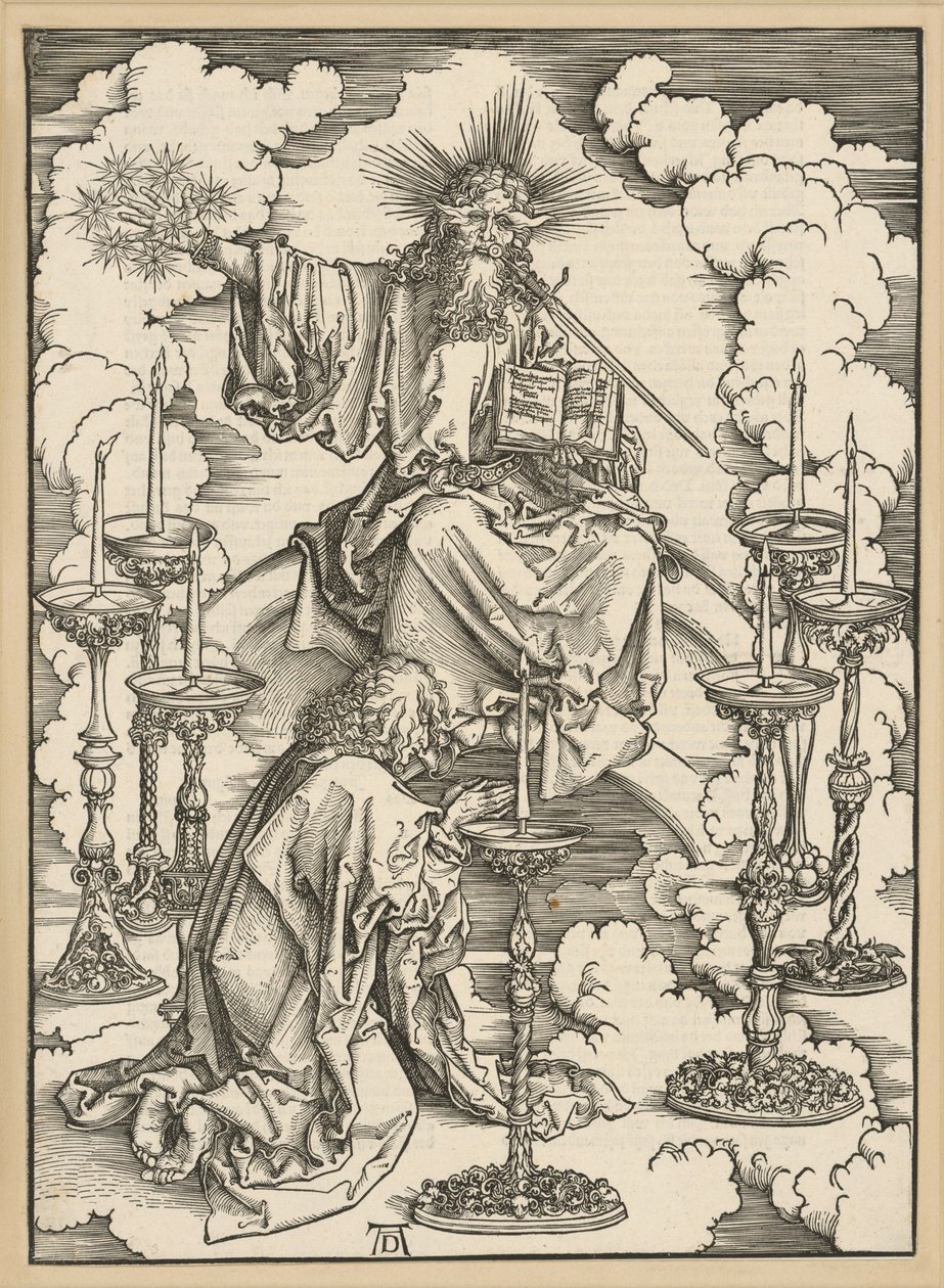 A hét gyertyatartó látomása (Apokalipszis) alkotó: Albrecht Dürer