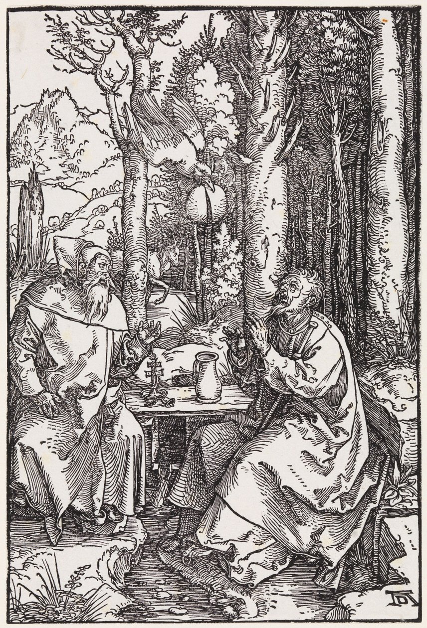Szent Antal és Pál remeték alkotó: Albrecht Dürer
