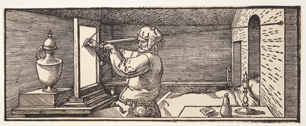 Vázát rajzoló rajzoló alkotó: Albrecht Dürer
