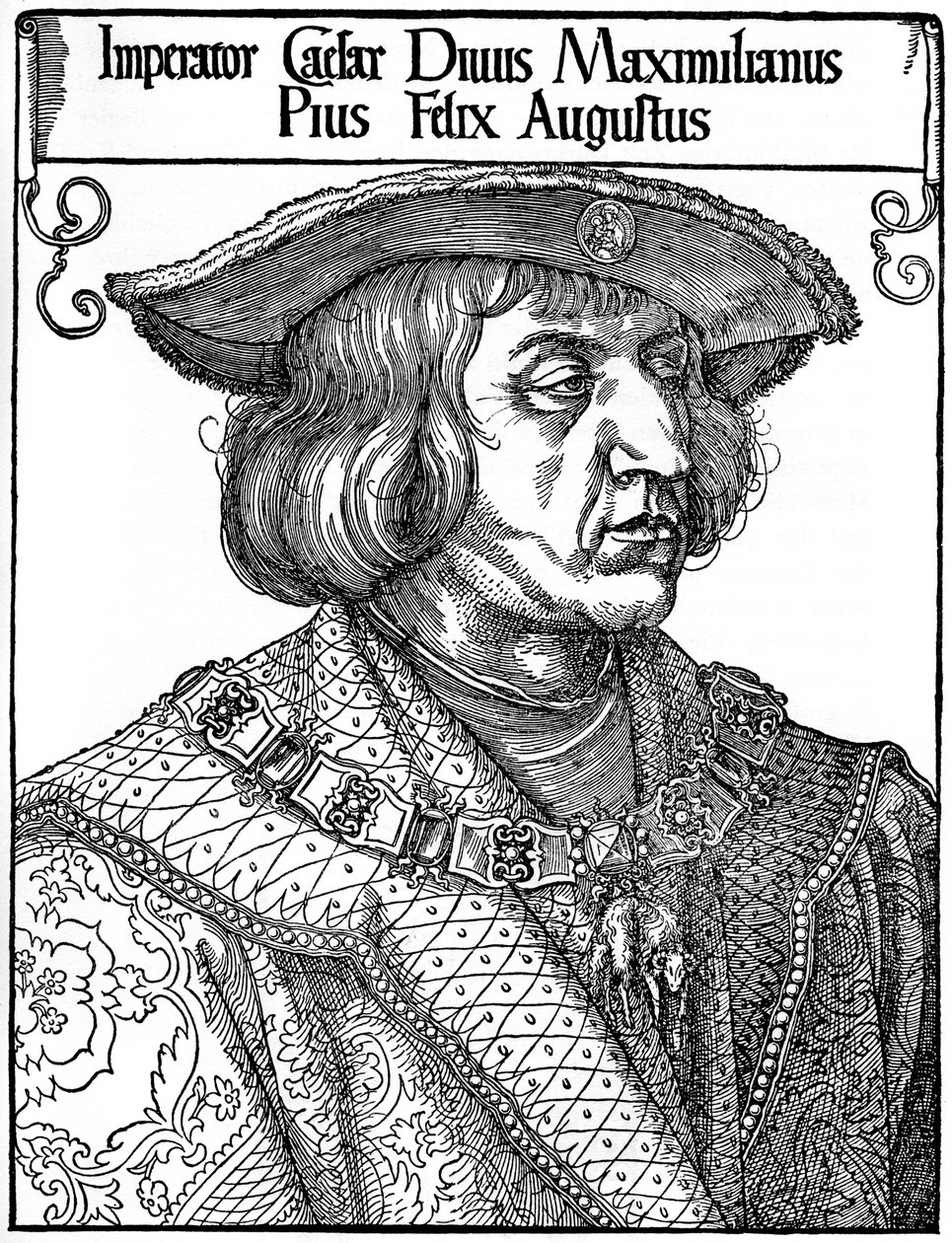 I. Maximilian császár, 1519, 1936 alkotó: Albrecht Dürer
