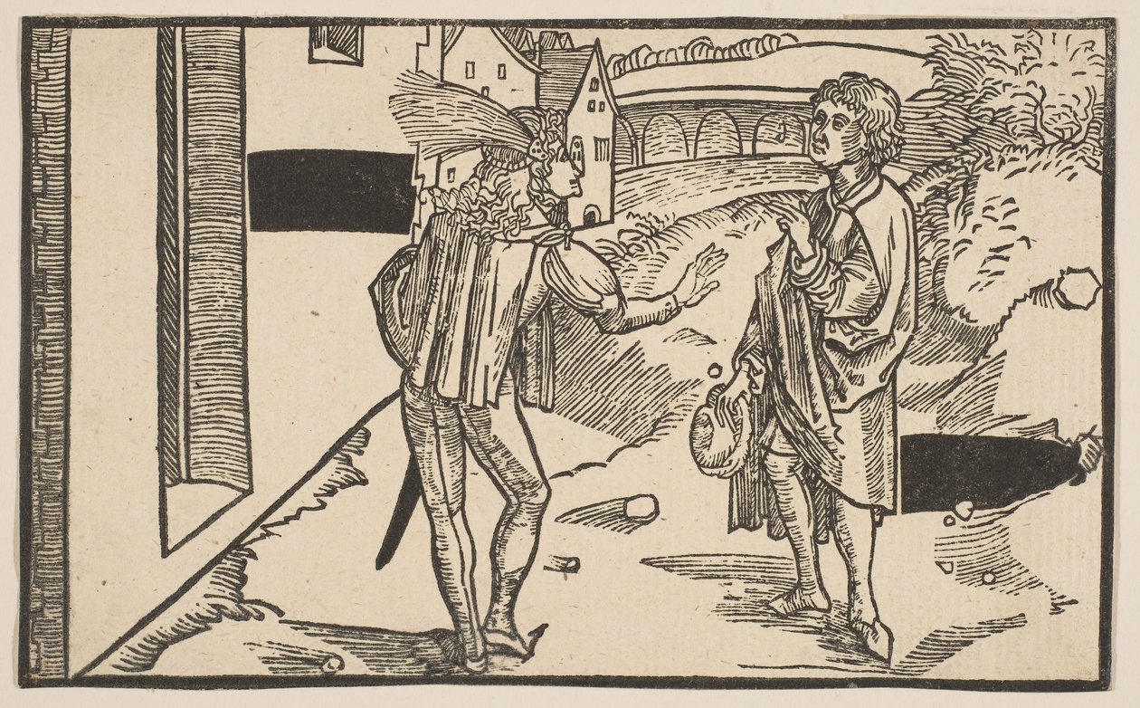Eunuchus, Terence vígjátékából, 19. századi reprint.n.d. alkotó: Albrecht Dürer