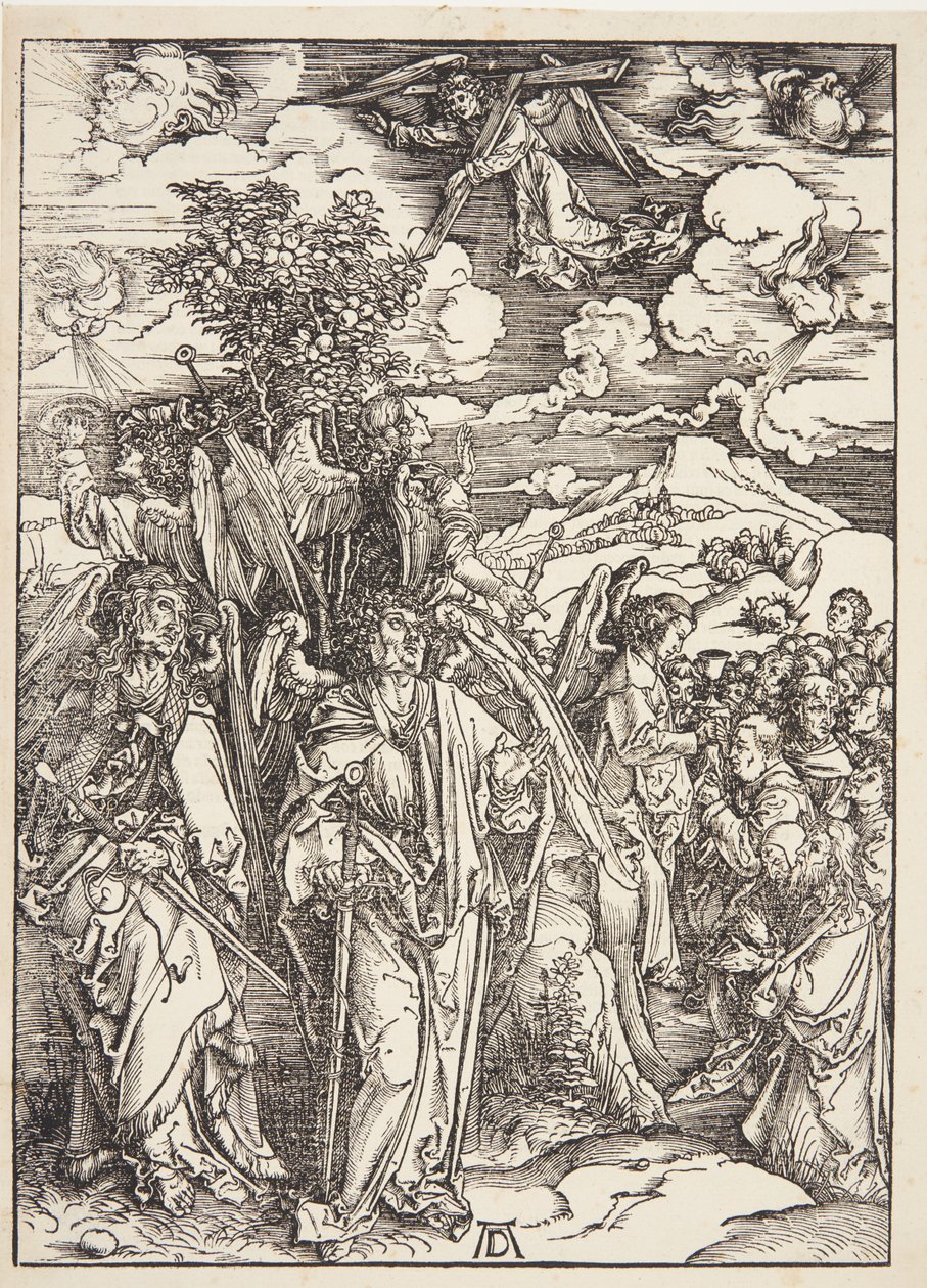 Négy angyal a szelekben maradva alkotó: Albrecht Dürer