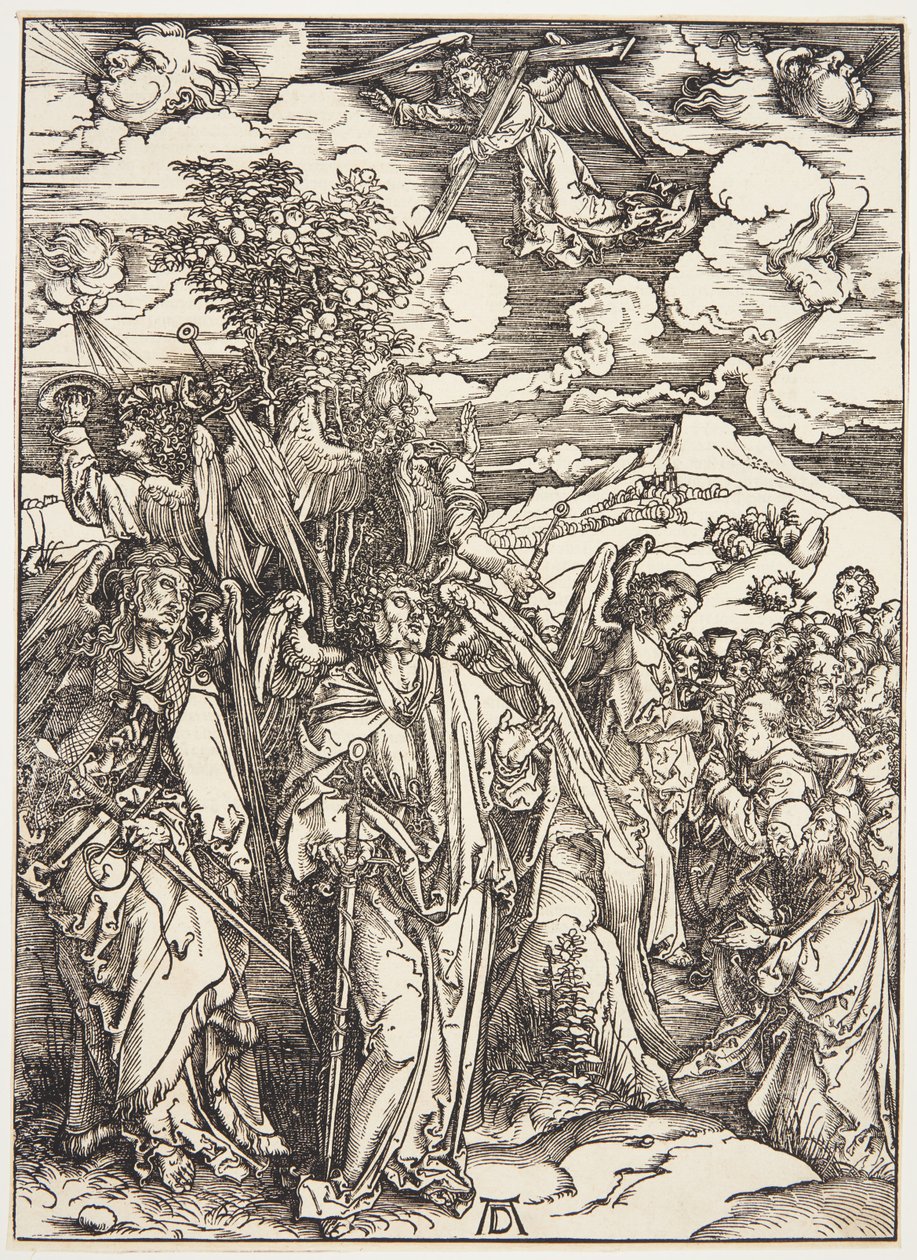 Négy angyal a szelekben maradva alkotó: Albrecht Dürer
