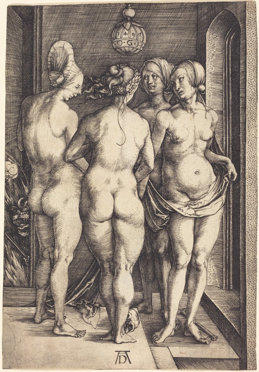 Négy meztelen nő alkotó: Albrecht Dürer