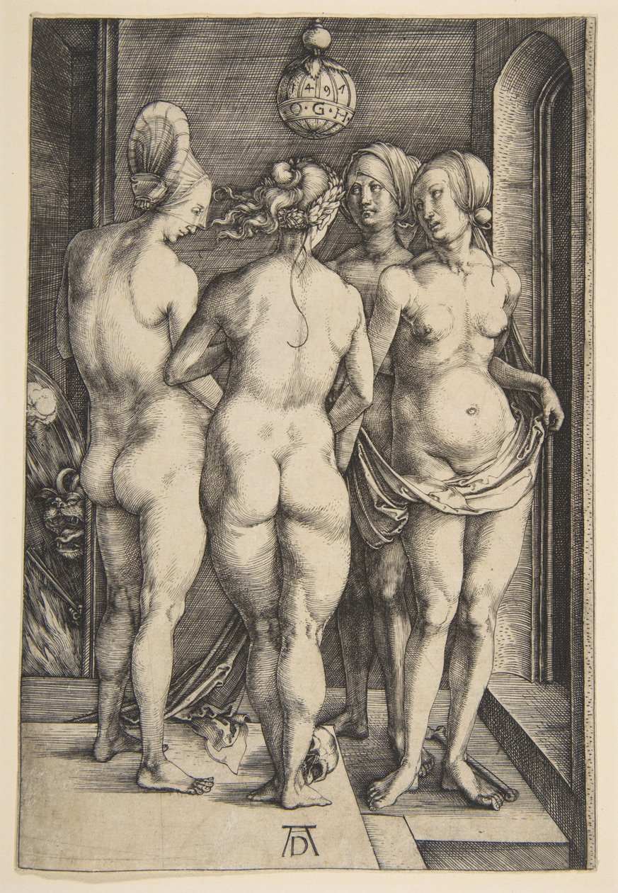 Négy meztelen nő alkotó: Albrecht Dürer