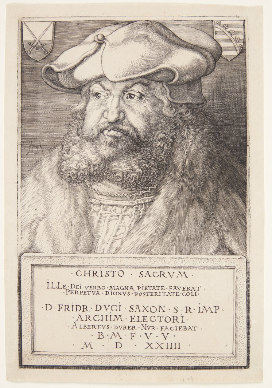 Bölcs Frigyes, Szászország választófejedelme alkotó: Albrecht Dürer