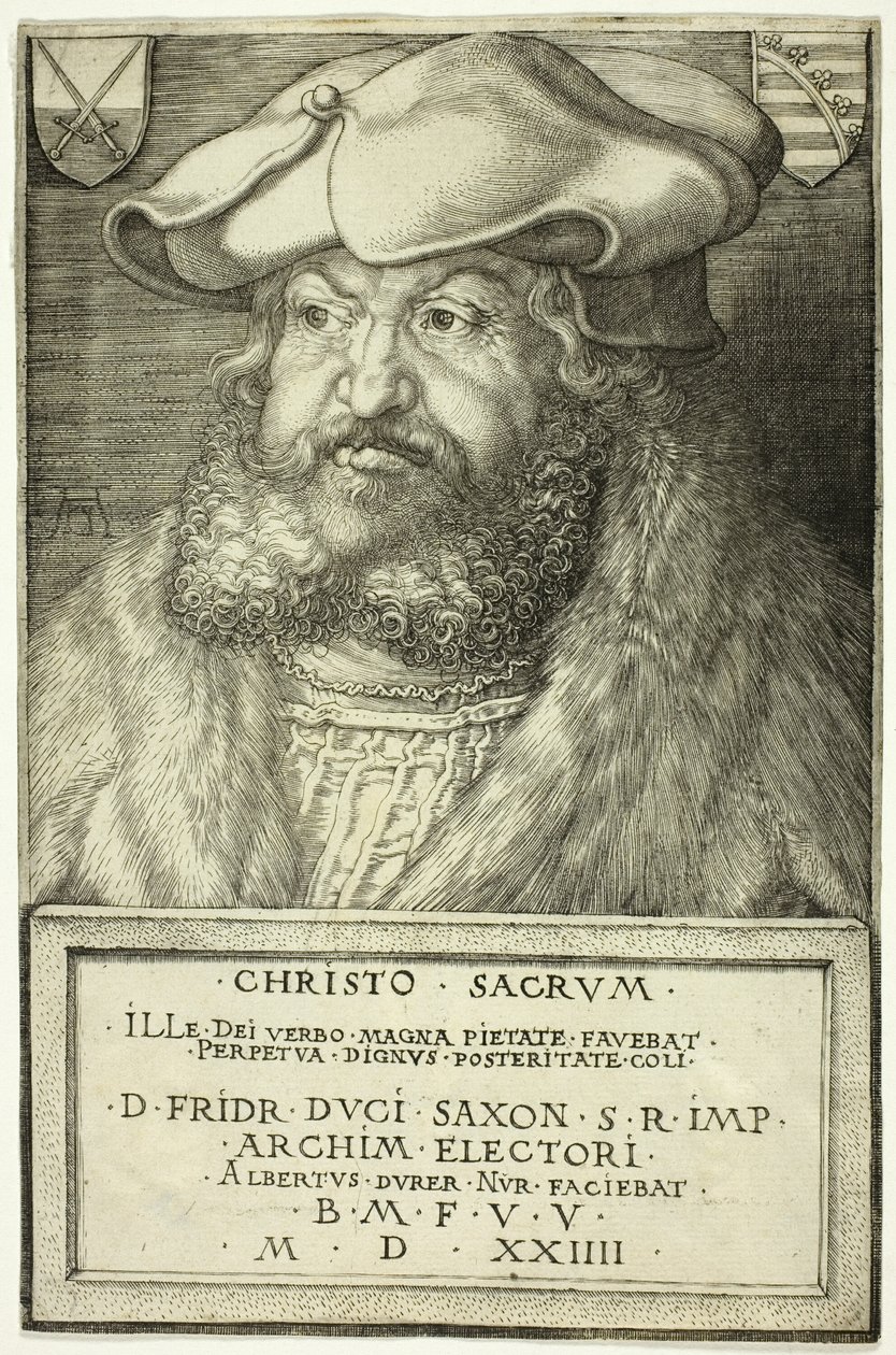 Bölcs Frigyes, Szászország választófejedelme alkotó: Albrecht Dürer