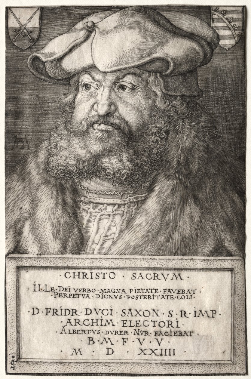 Bölcs Frigyes, Szászország választófejedelme alkotó: Albrecht Dürer