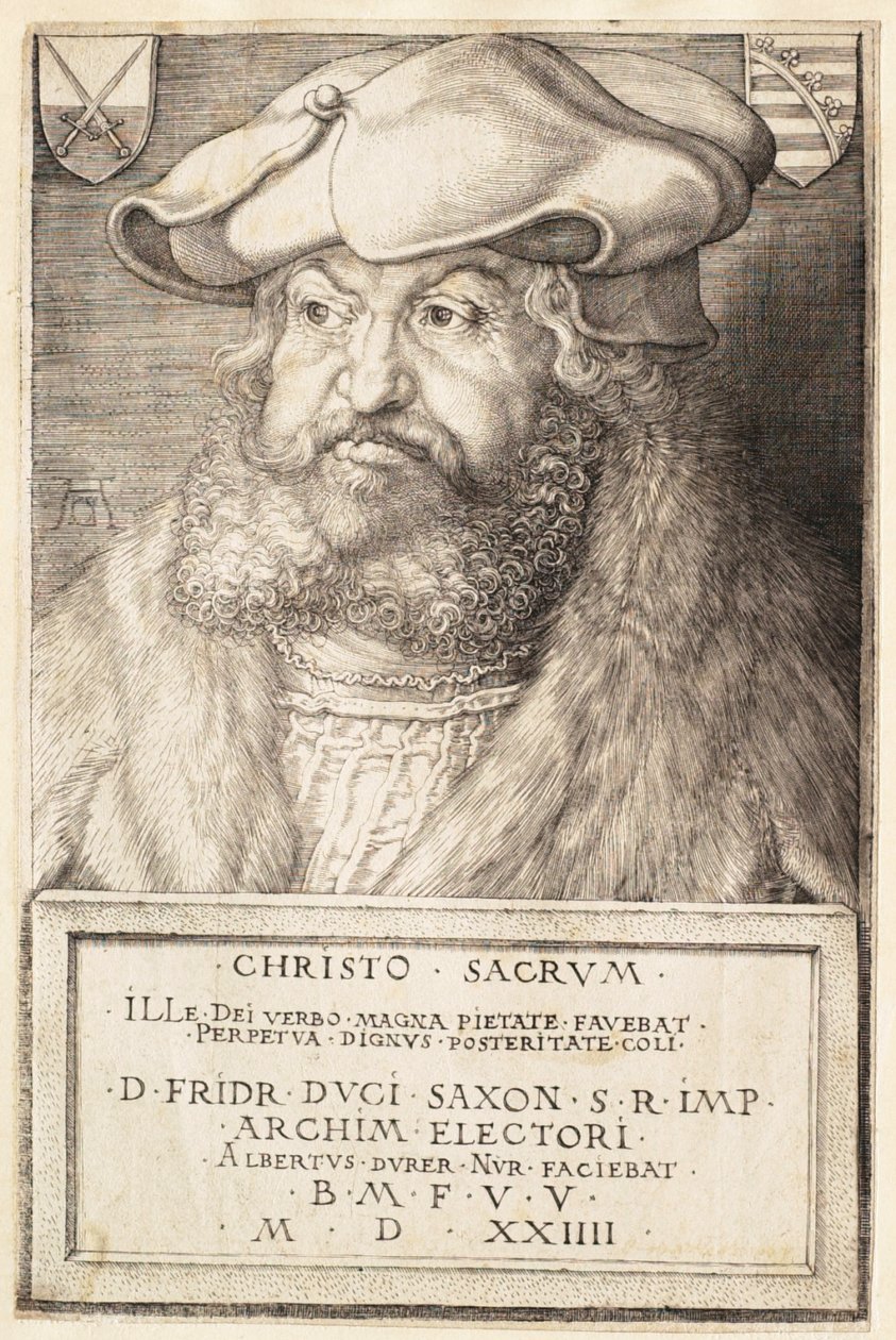 Bölcs Frigyes, Szászország választófejedelme alkotó: Albrecht Dürer