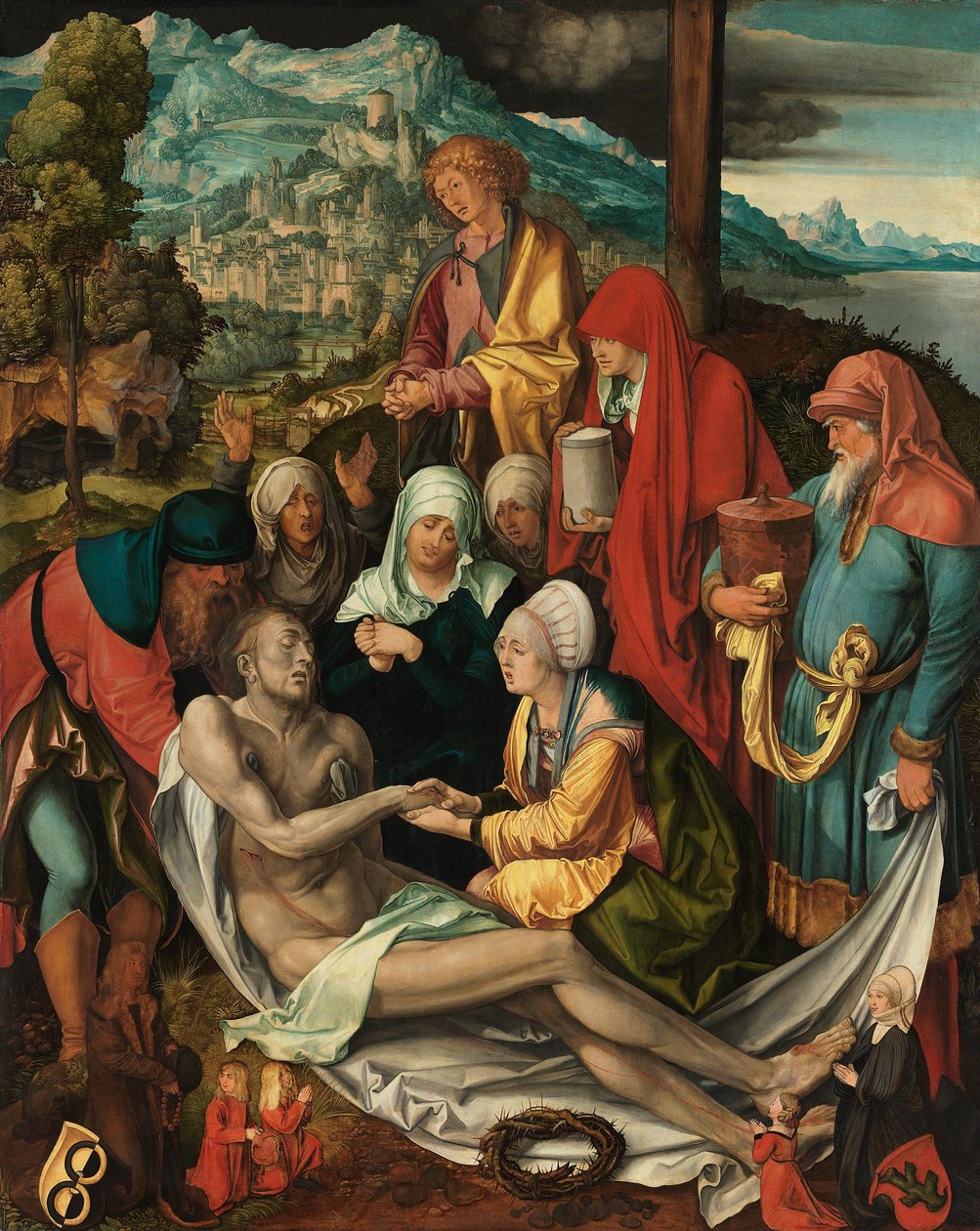 Német: Beweinung Christi ("Glimsche Beweinung") Krisztus siralma alkotó: Albrecht Dürer