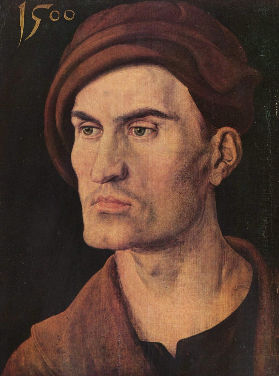 Német: Bildnis eines jungen Mannes Egy fiatal férfi portréja alkotó: Albrecht Dürer