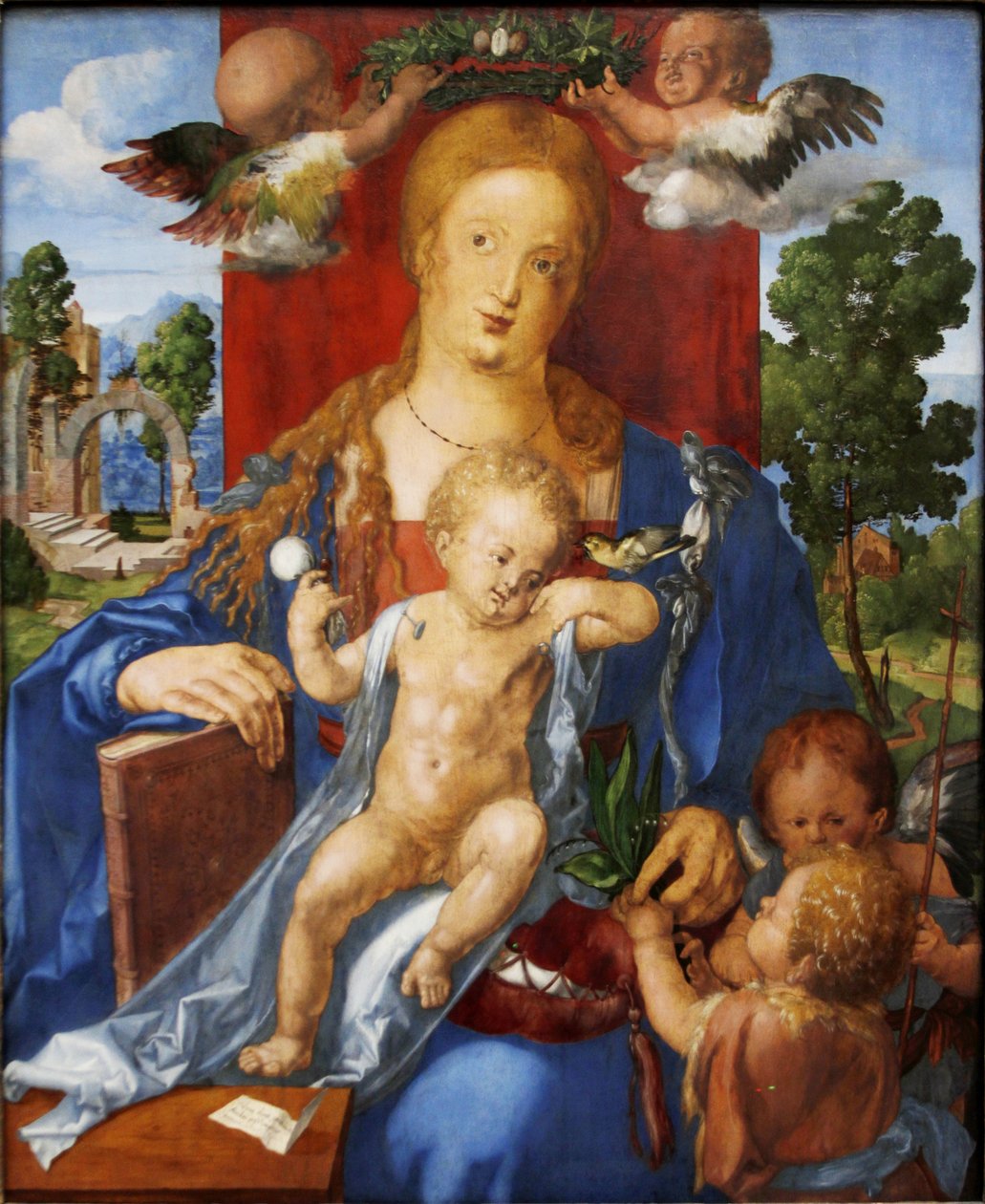 Német: Die Madonna mit dem Zeisig A Madonna a kismadárral alkotó: Albrecht Dürer