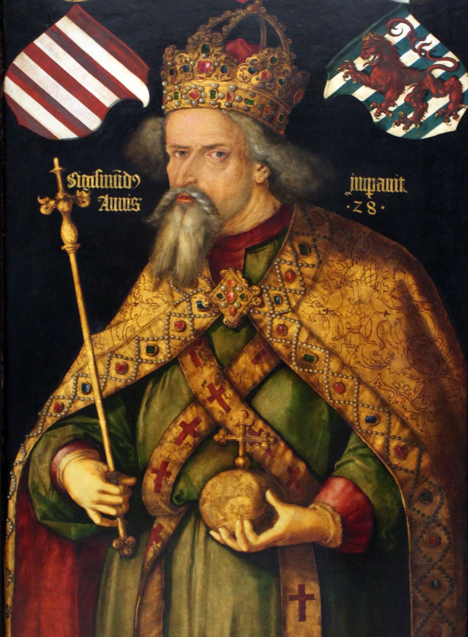Német: Kaiser Sigismund Zsigmond császár (1368-1437) alkotó: Albrecht Dürer