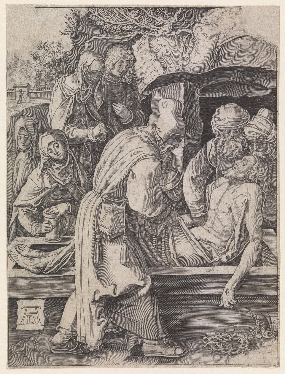 Krisztus temetése alkotó: Albrecht Dürer