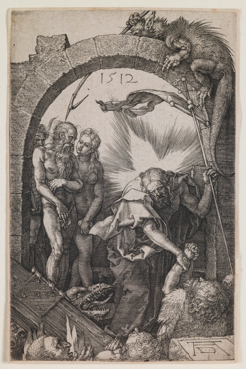 Harrowing of Hell, a „The Graved Passion” sorozatból alkotó: Albrecht Dürer
