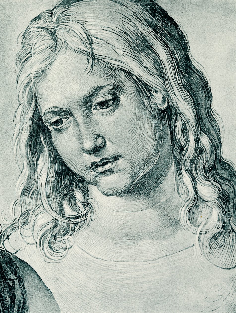 A tizenkét éves Jézus feje alkotó: Albrecht Dürer