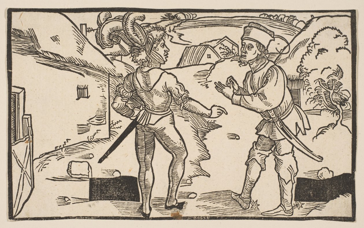 Heauton Timouroumenos, Terence vígjátékaiból, 19. századi reprint.n.d. alkotó: Albrecht Dürer